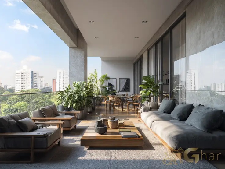 Varanda espaçosa em apartamento em Santana com potencial de valorização