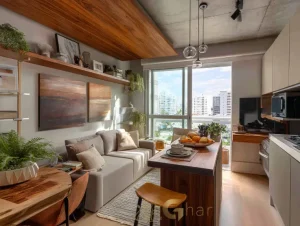 Cozinha de apartamento decorado no MyID Tucuruvi Signature no bairro Tucuruvi em São Paulo