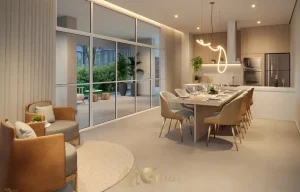 Espaço gourmet do condomínio Raízes Jardim São Paulo no bairro Jardim São Paulo em São Paulo