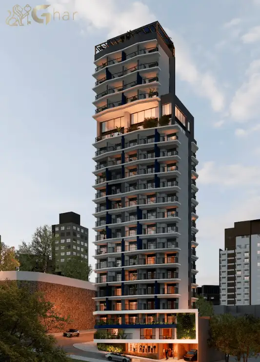 Fachada de condomínio residencial no Santana Zona Norte de São Paulo com design moderno