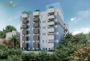 Fachada lateral em condomínio residencial na Parada Inglesa Zona Norte de São Paulo