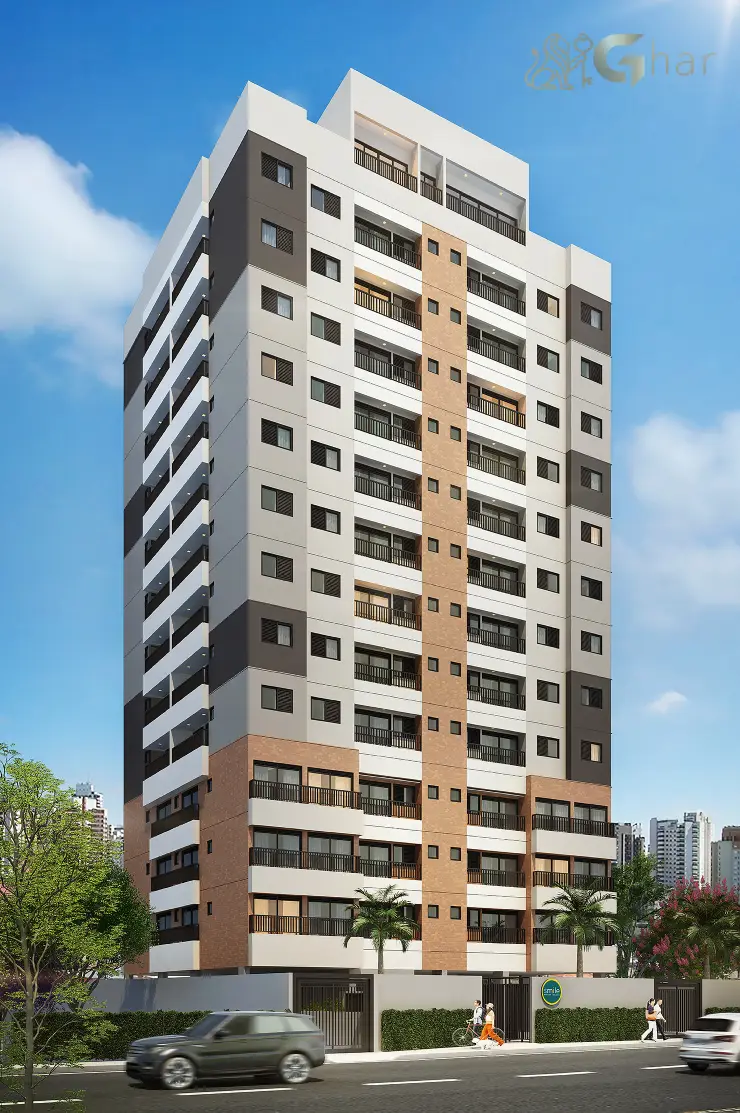 Fachada de condomínio com apartamentos na Parada Inglesa São Paulo