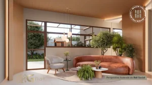 Hall social em condomínio residencial no Jardim São Paulo Zona Norte de São Paulo