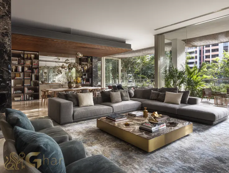 Living em apartamento alto padrão no Jardim São Paulo com iluminação natural e design moderno