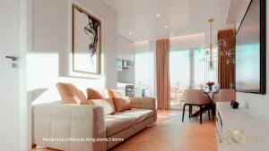 Living de apartamento em condomínio residencial na Parada Inglesa Zona Norte de São Paulo
