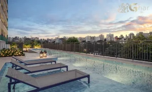 Área de piscina em condomínio residencial no Tucuruvi Zona Zona Norte de São Paulo