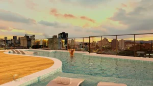 Piscina rooftop do condomínio MyID Tucuruvi Signature no bairro Tucuruvi em São Paulo