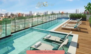 Área de piscina em condomínio residencial na Parada Inglesa Zona Norte de São Paulo