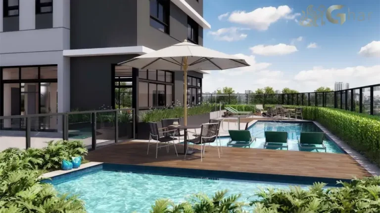 Piscina do condomínio The Bridge Braz Leme em Santana São Paulo