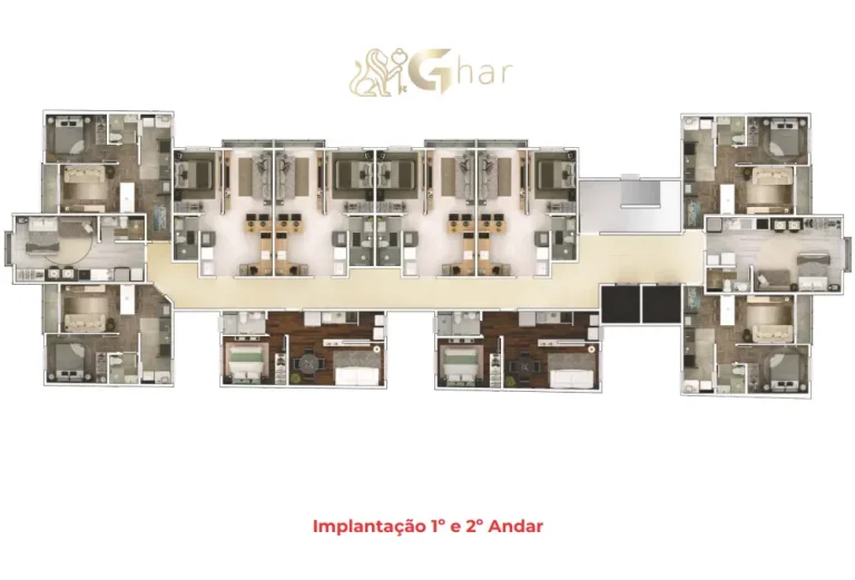 Planta de implantação de condomínio em apartamentos na Parada Inglesa São Paulo