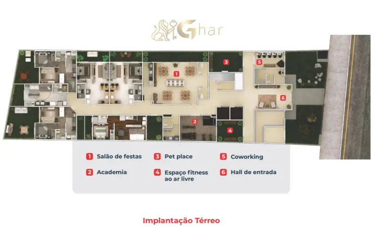 Planta de implantação do condomínio Place Station Parada Inglesa no bairro Parada Inglesa em São Paulo
