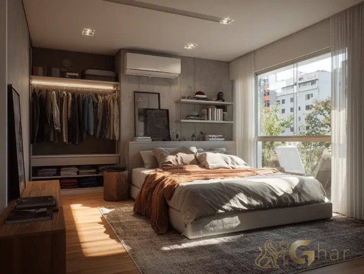 Quarto de apartamento com na Zona Norte de São Paulo