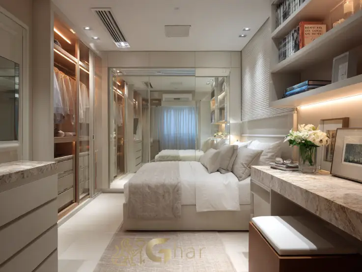 Quarto de apartamento na Zona Norte de São Paulo confortável