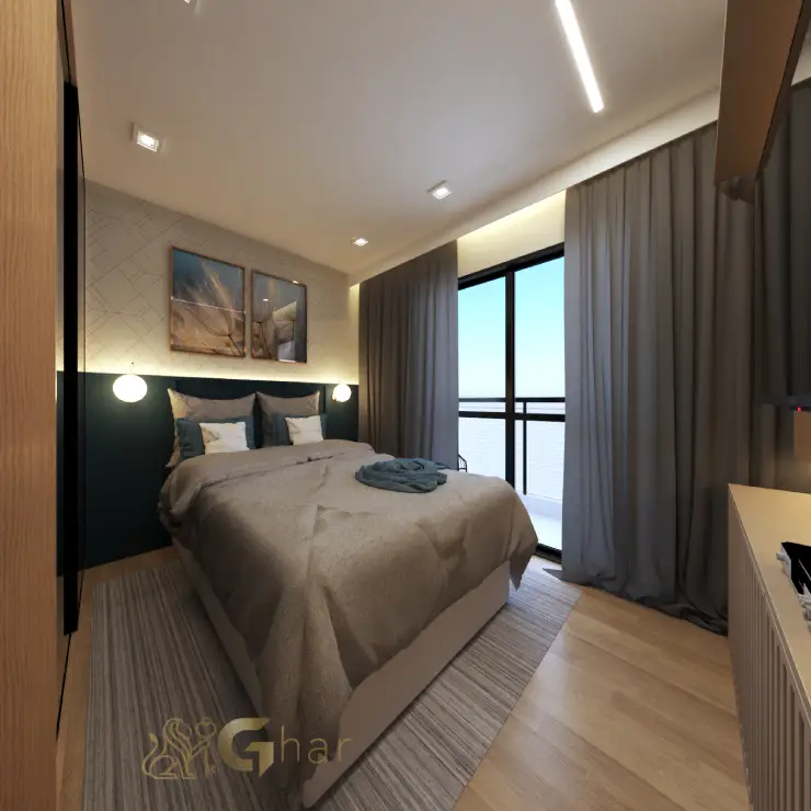 Quarto de casal em condomínio residencial no Jardim São Paulo Zona Norte SP