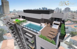 Área de rooftop em condomínio residencial no Jardim São Paulo Zona Norte de São Paulo