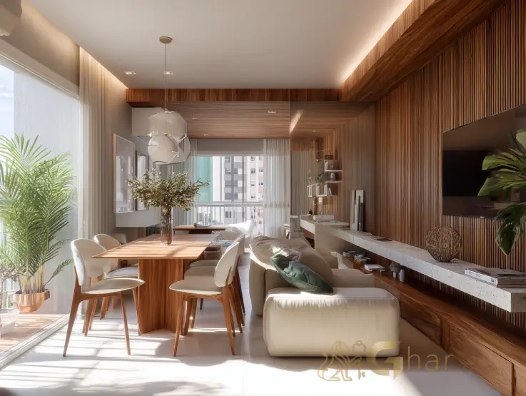 Sala de estar em apartamento de 1 dormitório no Tucuruvi Zona Norte São Paulo