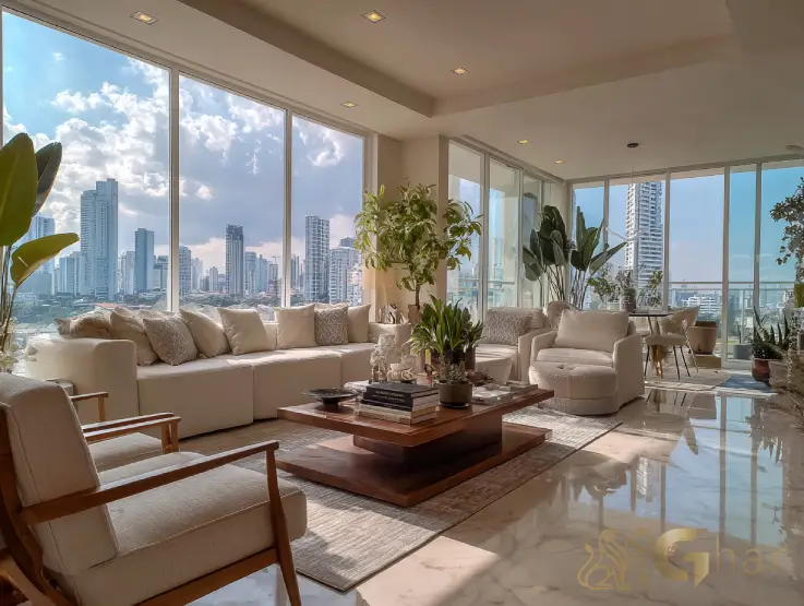 Sala de estar em condomínio com apartamentos de 3 quartos no Jardim São Paulo Zona Norte