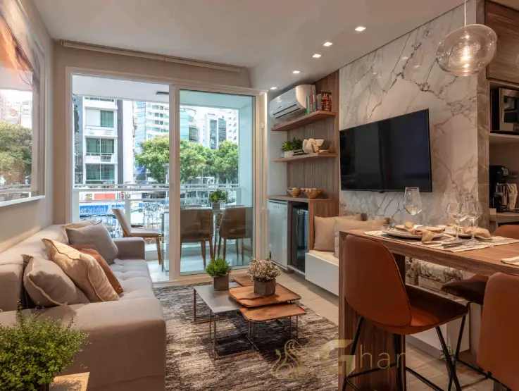 Sala de apartamento compacto no Tucuruvi SP com custo de vida acessível na Zona Norte