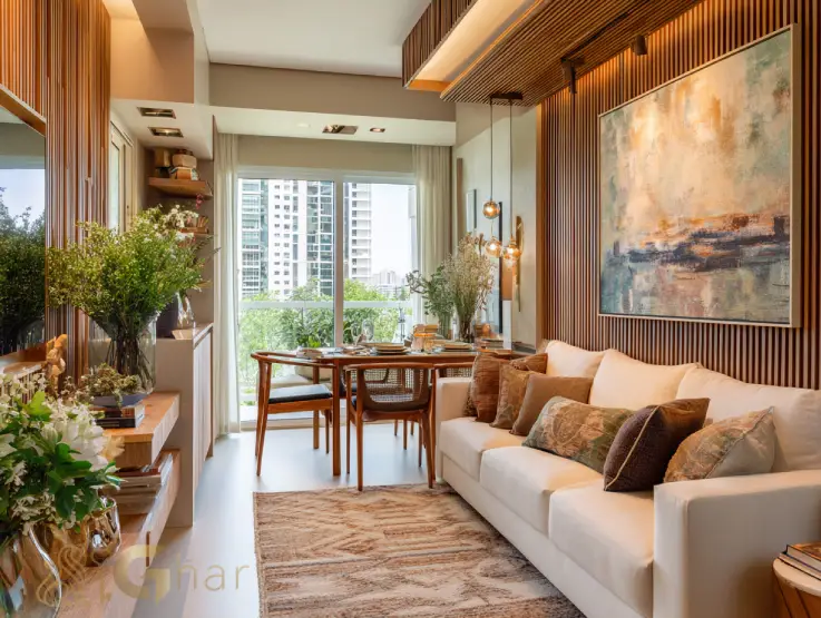 Sala de apartamento compacto no Jardim São Paulo SP em condomínio com boa segurança