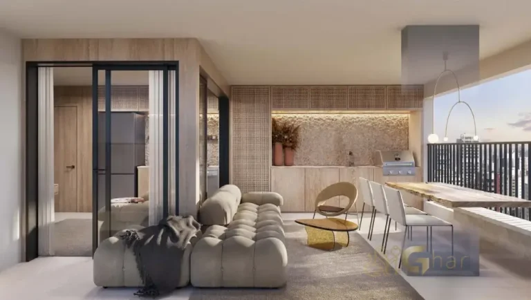 Sala de estar em apartamento decorado em Santana São Paulo com alto padrão