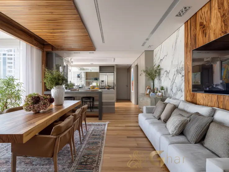 Sala de apartamento próximo a locomoção fácil na Zona Norte