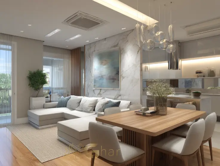 Sala de apartamento próximo ao metrô Tucuruvi na Linha Azul em São Paulo