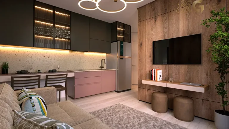 Sala em apartamentos na Parada Inglesa São Paulo com ambiente integrado