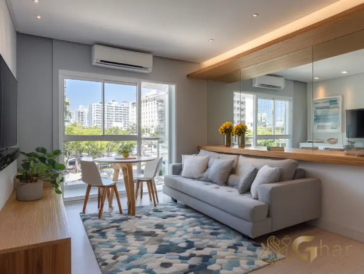 Sala de estar em apartamento no Jardim São Paulo Zona Norte de São Paulo em área segura