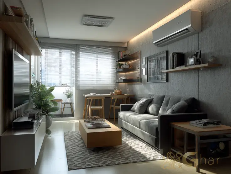 Sala decorada de apartamento na Zona Norte São Paulo