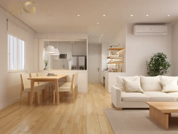 Sala de estar em apartamento 1 dormitório no Jardim São Paulo Zona Norte SP