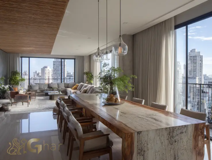 Sala de jantar de apartamento no Jardim São Paulo SP com custo de vida na Zona Norte