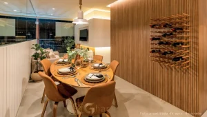 Sala de jantar em condomínio residencial na Parada Inglesa Zona Norte de São Paulo