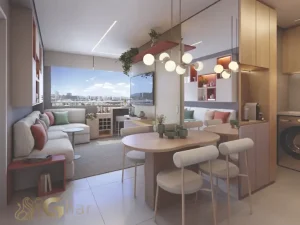 Sala de jantar em condomínio residencial na Parada Inglesa Zona Norte de São Paulo