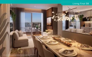 Sala de jantar em apartamento decorado no Tucuruvi Zona Norte de São Paulo