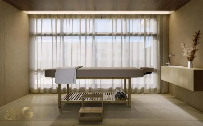 Sala de massagem do condomínio The Bridge Braz Leme em Santana São Paulo