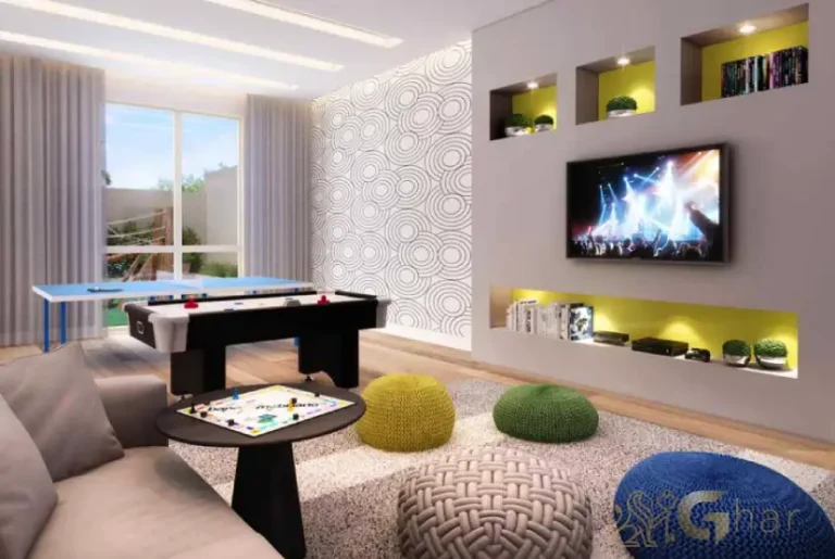 Salão de jogos do condomínio Piazza San Mattia no bairro Jardim São Paulo em São Paulo