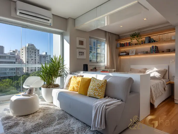 Studio moderno para morar no Jardim São Paulo Zona Norte SP com ambiente integrado