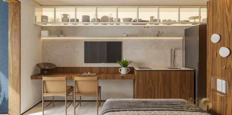 Studio decorado do Art Nunes Garcia em Santana São Paulo com layout moderno