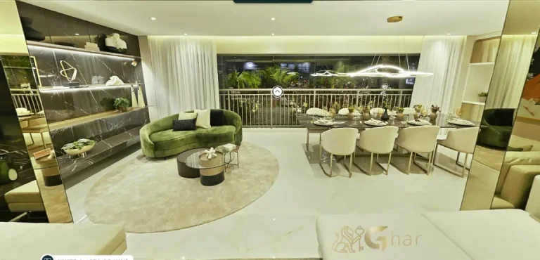 Terraço do apartamento decorado Verdant Parque Resort no Tucuruvi São Paulo