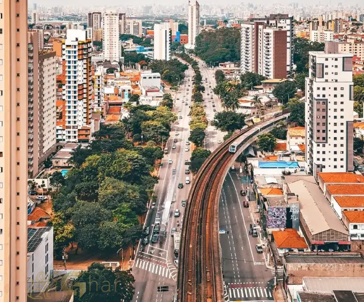 Vista da Avenida Luiz Dumont Villares na Parada Inglesa Zona Norte SP