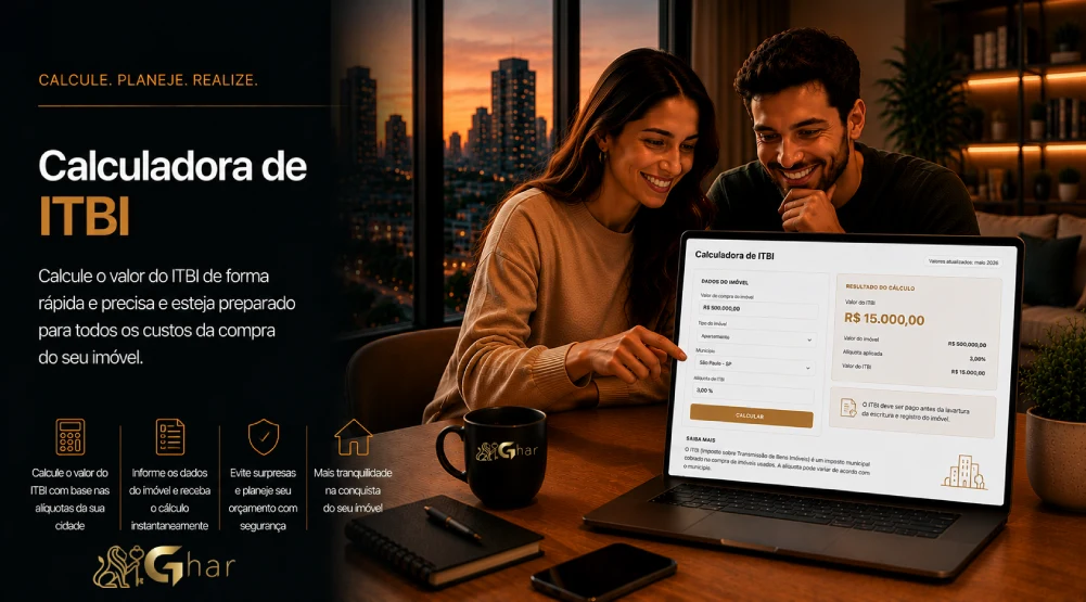 Calculadora de ITBI para compra de imóvel em São Paulo | GHAR Imóveis