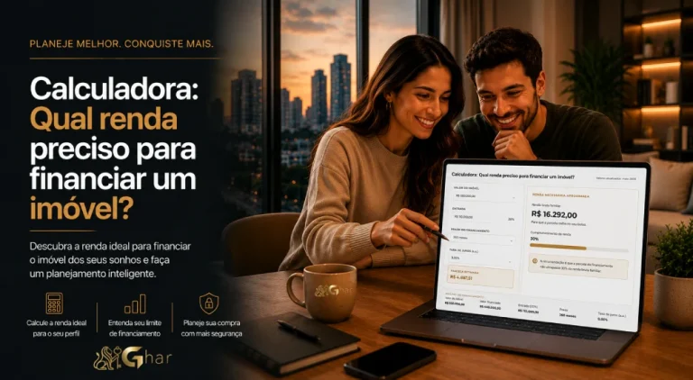 Calculadora para descobrir qual renda é necessária para financiar um imóvel em São Paulo