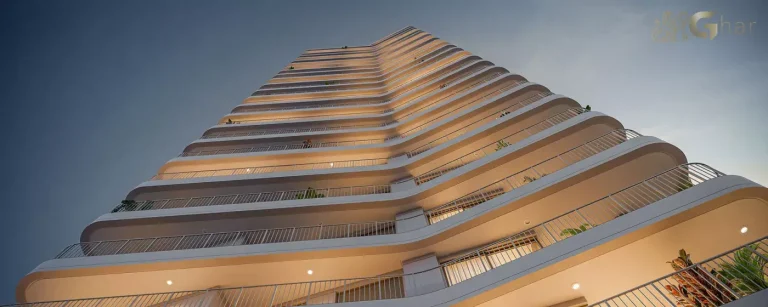 Fachada com varandas em condomínio residencial no Paraíso Zona Sul de São Paulo