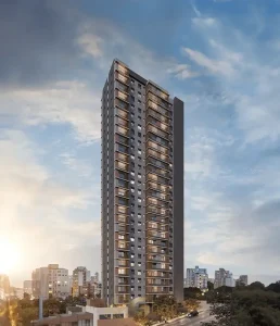 Fachada do condomínio Vitra Paraíso Patriani no bairro Paraíso em São Paulo
