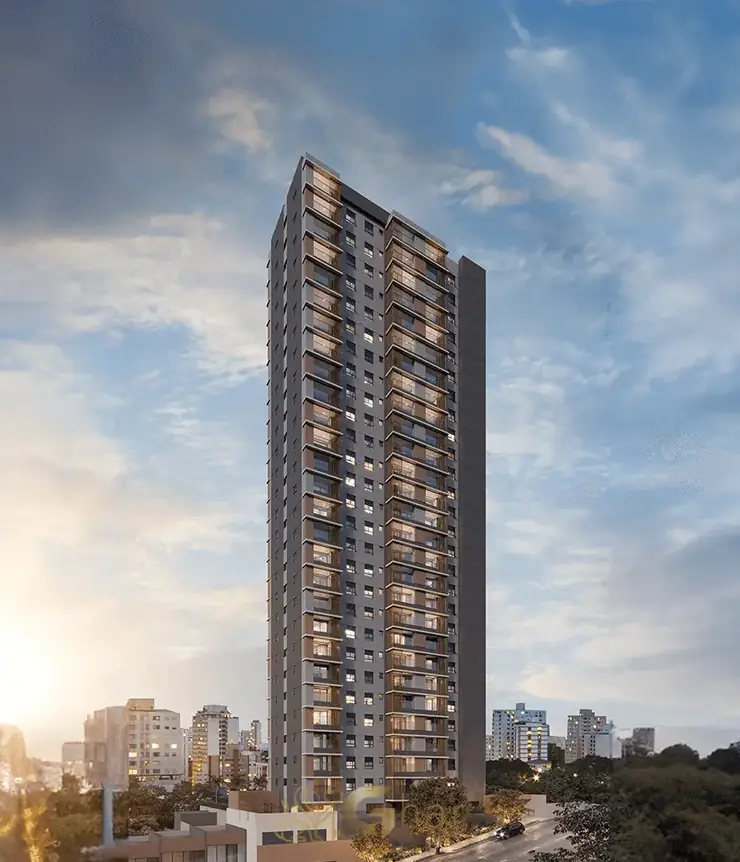 Fachada do condomínio Vitra Paraíso Patriani no bairro Paraíso em São Paulo