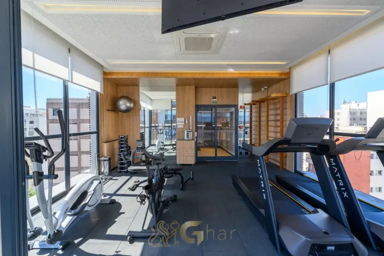 Espaço fitness do condomínio Step Up Paraíso em São Paulo
