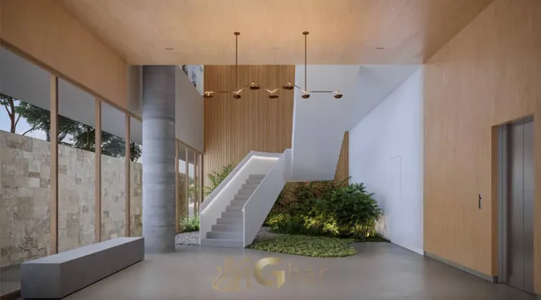 Hall de entrada do condomínio Biotique Ibirapuera no bairro Ibirapuera em São Paulo