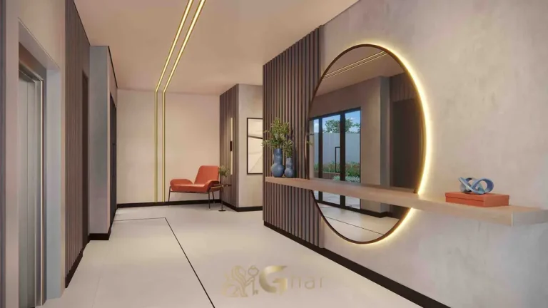 Hall social em apartamentos de alto padrão no Paraíso São Paulo