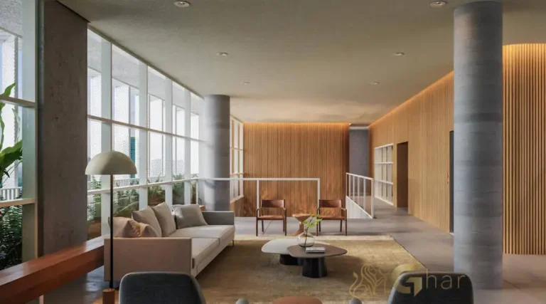 ): Lounge sofisticado em condomínio residencial no Ibirapuera Zona Sul de São Paulo