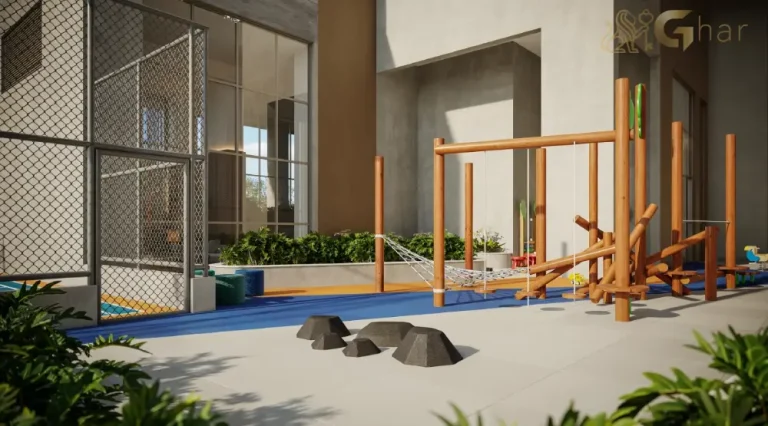 Playground em condomínio residencial no Paraíso Zona Sul de São Paulo